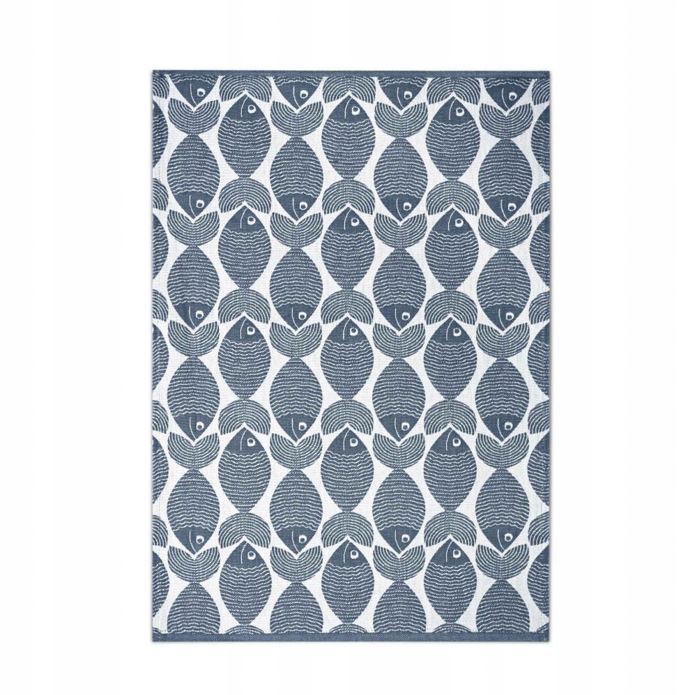 Ścierka kuchenna 50x70 RYBY ŁAWICA granat Zwoltex