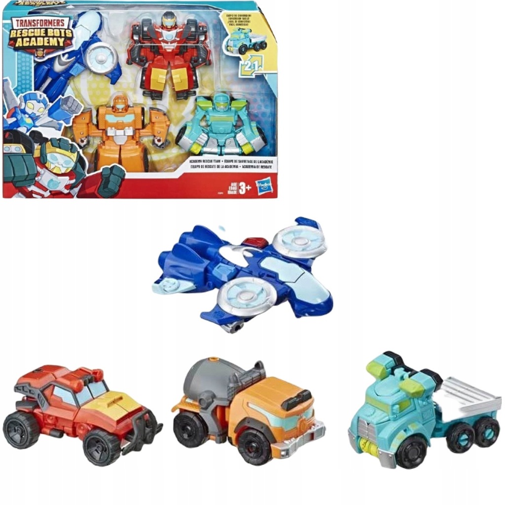 TRANSFORMERS RESCUE 2W1 4 ROBOTY ZESTAW 4x AUTOBOT