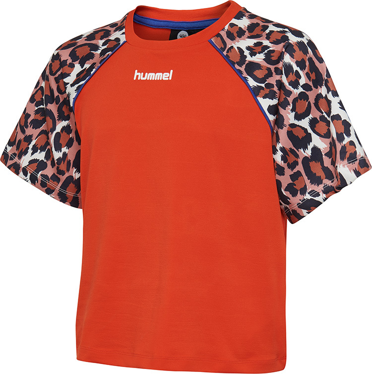 T-shirt dziewczęcy falbanka Hummel SARA 5871 r 152