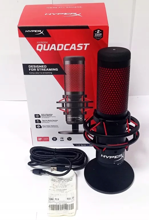 MIKROFON HYPERX QUADCAST KOMPLET