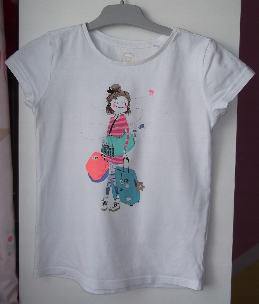 Bluzka t-shirt Cool Club Smyk dziewczynka 122 128