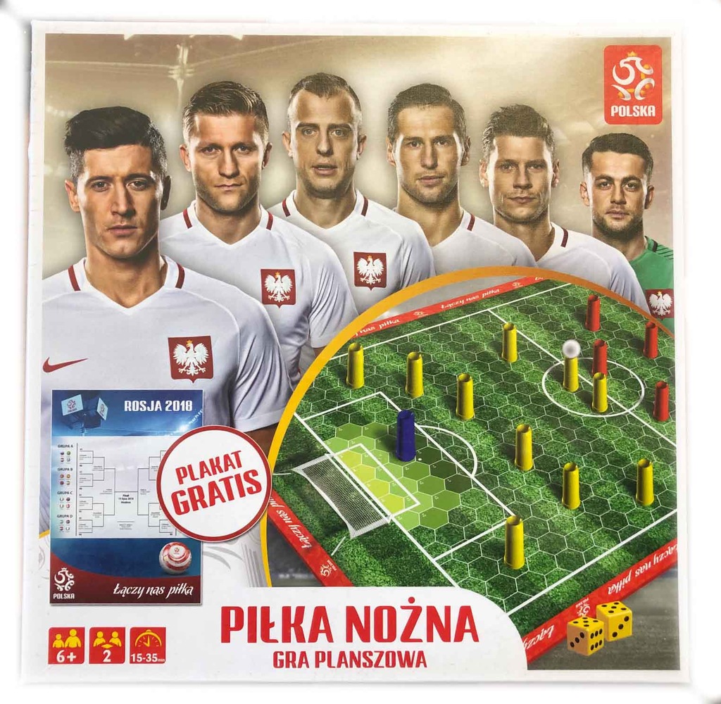 Gra Planszowa Piłka Nożna POLSKA Trefl Lewandowski