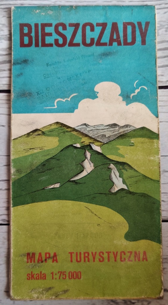 Mapa Turystyczna BIESZCZADY 1 75 000 1979 9169306190 Oficjalne 