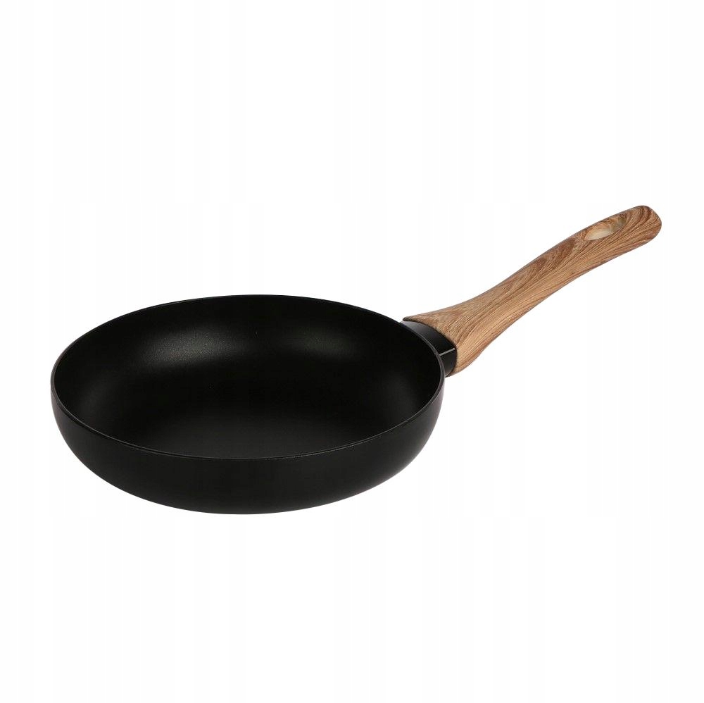 Patelnia tradycyjna Altom Design Natura Light 28 cm czarna