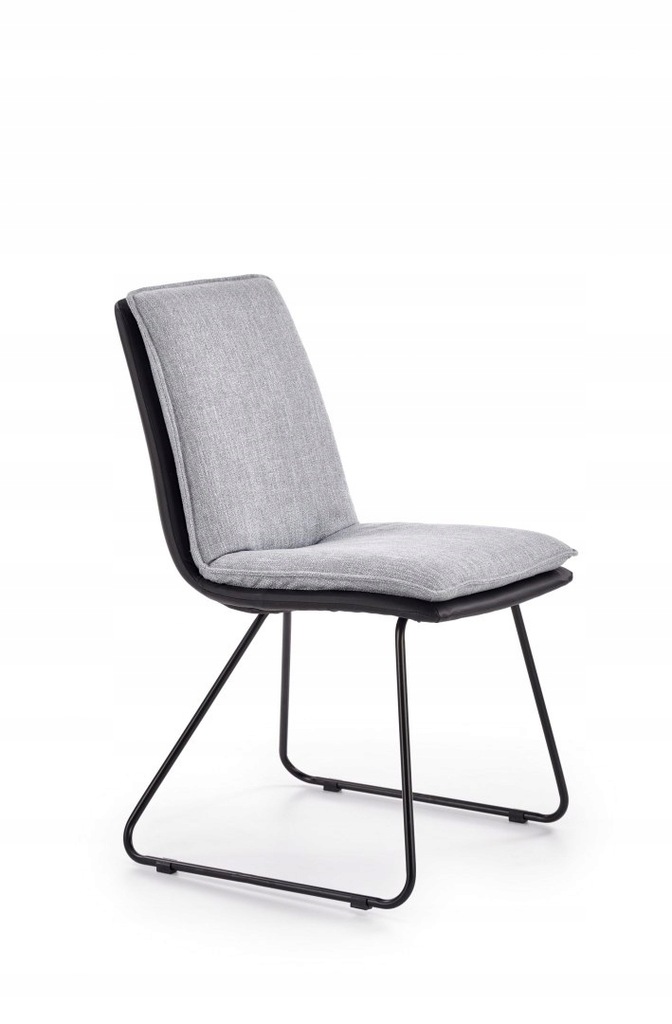 K326 krzesło stelaż - czarny, tapicerka - jasny po