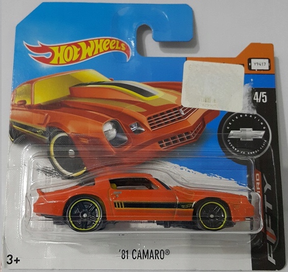 '81 Chevrolet Camaro Hot Wheels 2017