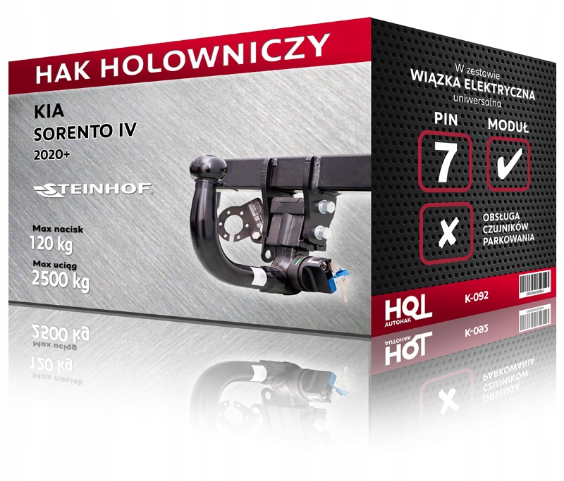 Hak holowniczy Kia SORENTO IV, 2020-