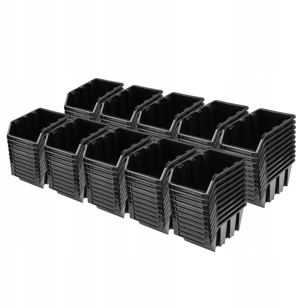 Pojemniki Warsztatowe | Zestaw 100 szt. NP10 BLACK
