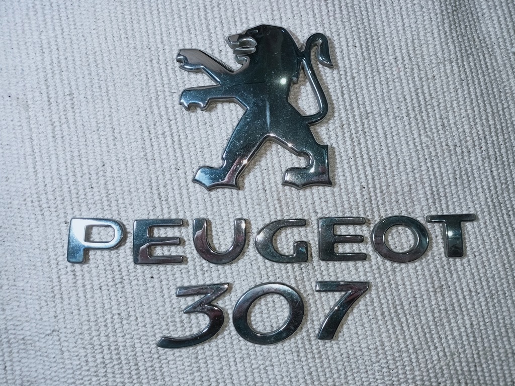 Znaczek Logo Emblemat Napis Tył Peugeot 307 - 13006706110 - oficjalne ...