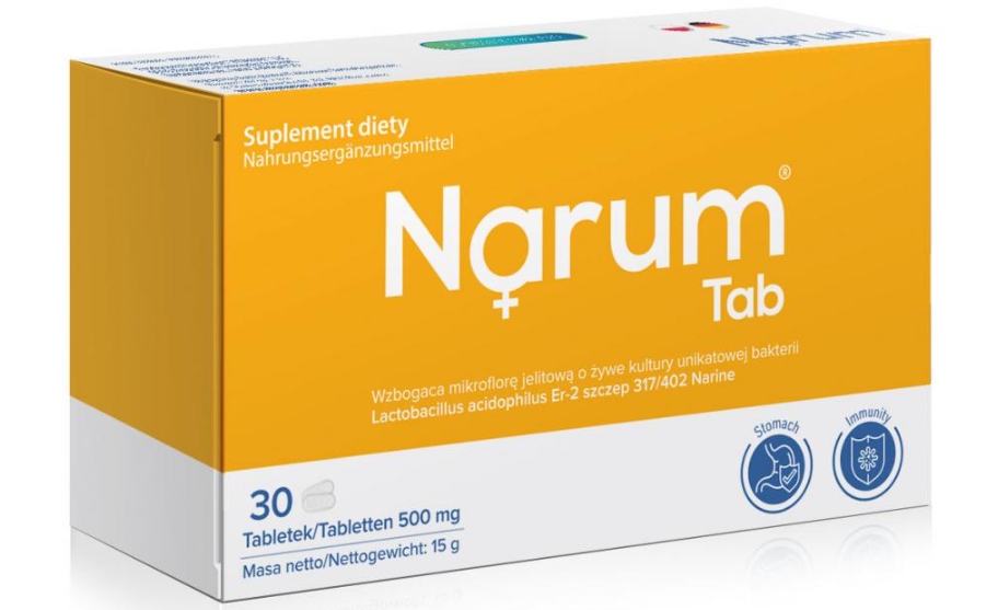NARUM TAB - PROBIOTYK NA ZDROWY ŻOŁĄDEK