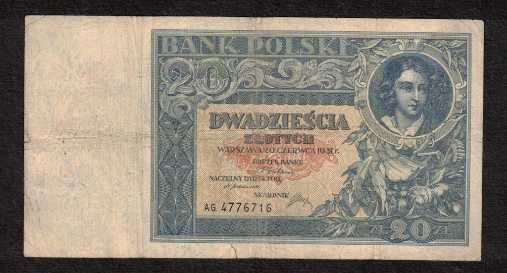 Banknot 20 złotych polskich 1931r