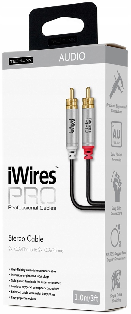 Kabel 2x RCA - 2x RCA - Techlink iWires PRO 2.0m