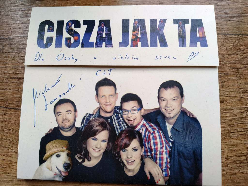 Płyta Zespołu CISZA JAK TA z autografem