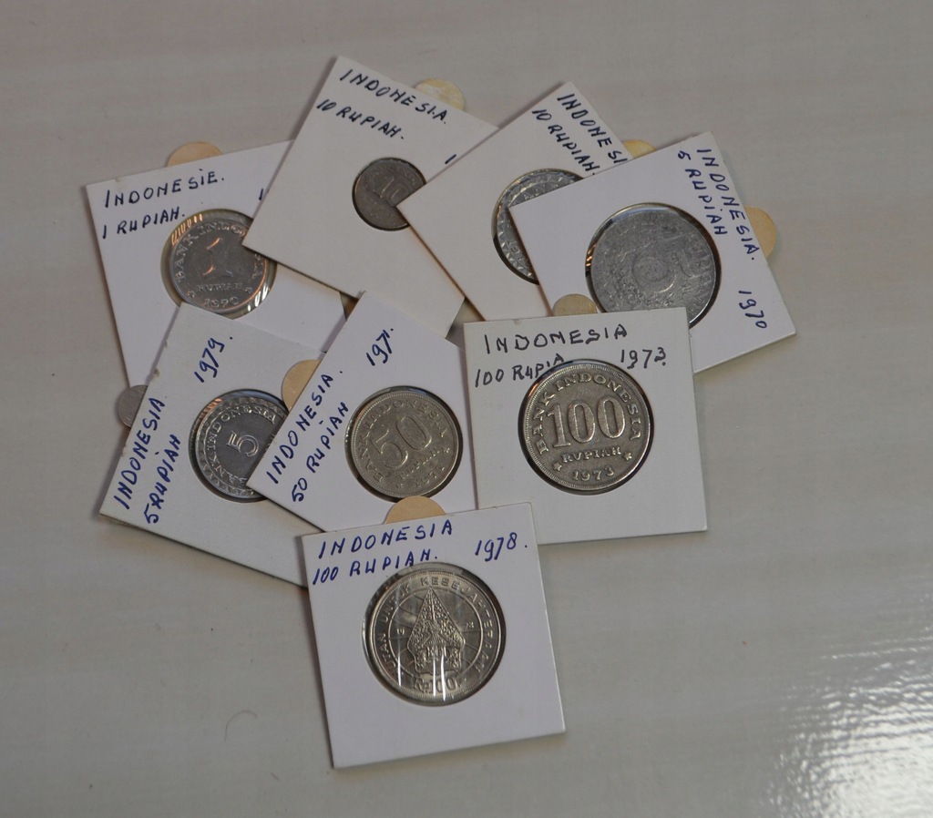 Indonezja - miks - zestaw 8 monet