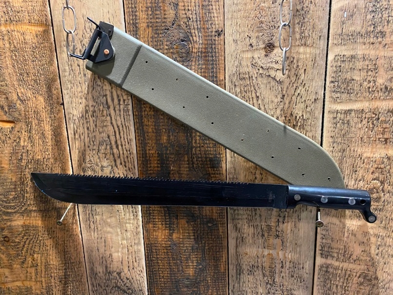 Maczeta wojskowa US ARMY MFH Black Long PiłaPochwa