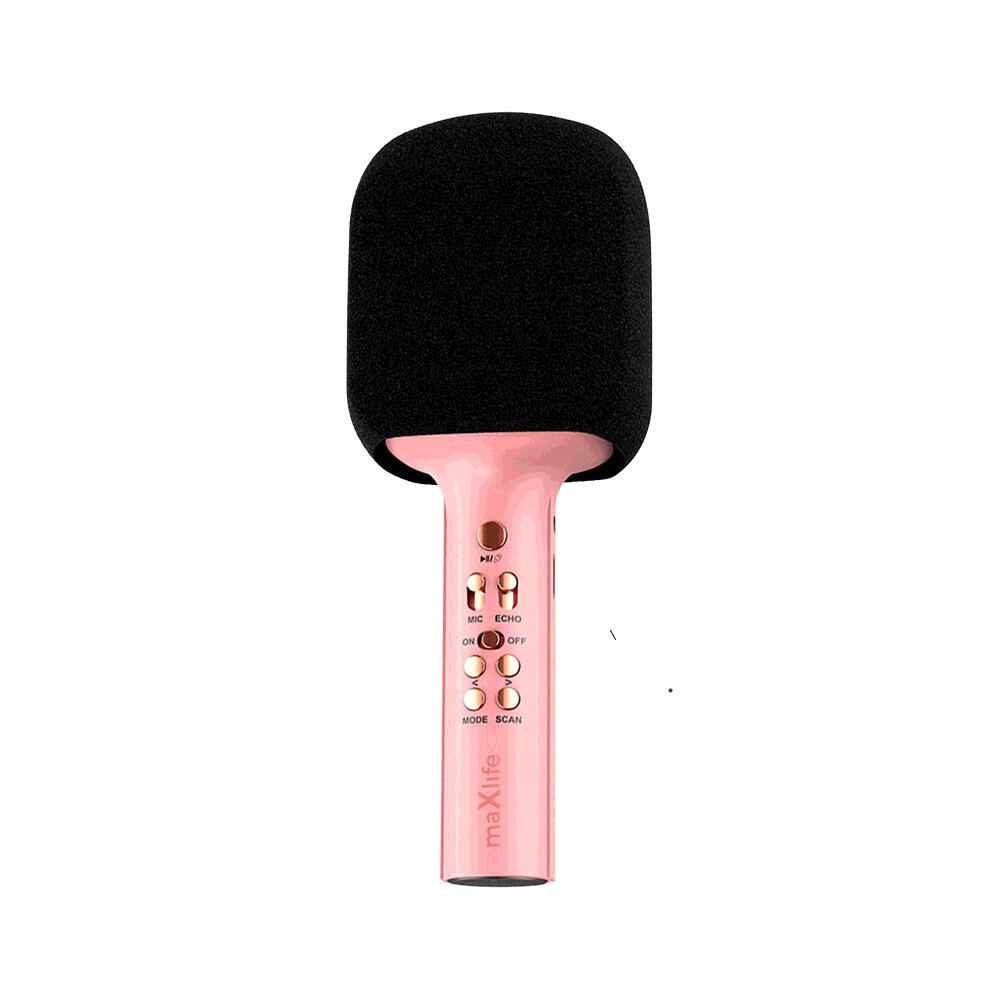 Maxlife mikrofon z głośnikiem Bluetooth MXBM-600 różowy