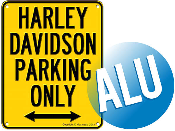 HARLEY DAVIDSON PARKING ONLY szyld tablica ALU