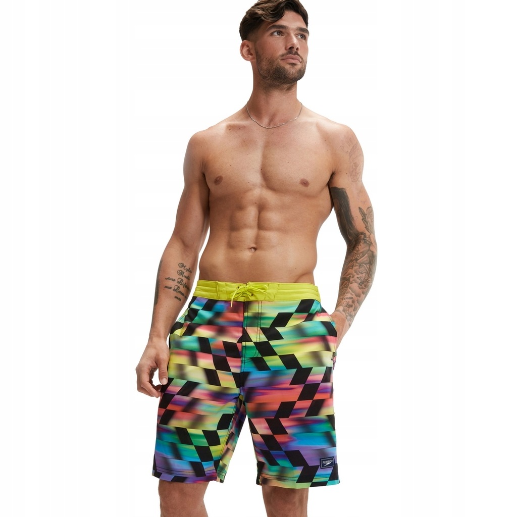 Spodenki Speedo PRINT BONDI BASIN BOARDSHORT 20" RED M