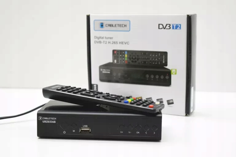 DEKODER/TUNER DVB-T2 | CABLETECH URZ0336B | CZARNY | PILOT