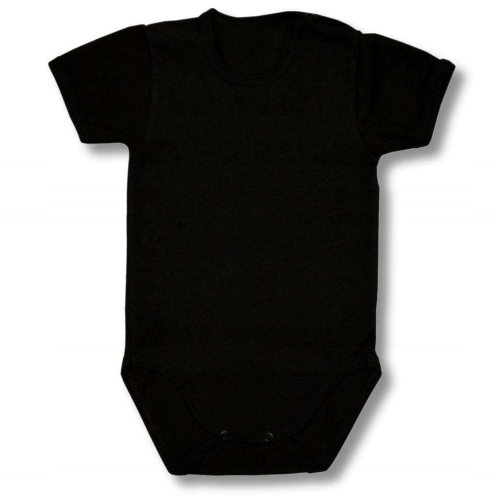 BODY niemowlęce KRÓTKI RĘKAW Dartomik 68 czarne