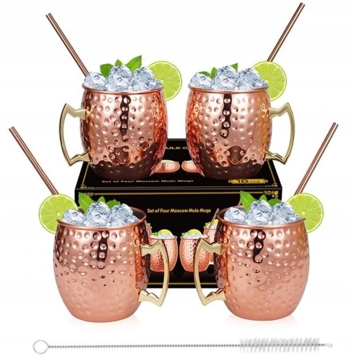 kubków Miedziane Moscow Mule zestaw 4