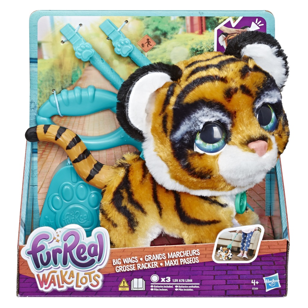 Hasbro FurReal Friends Duży zwierzak na smyczy Tygrysek (E5309