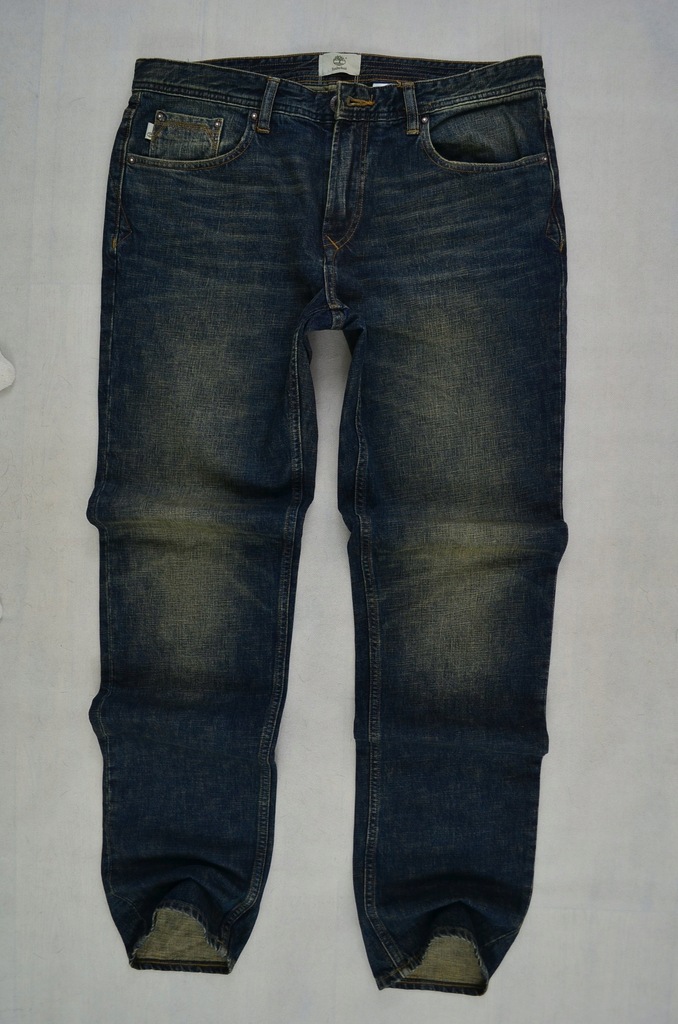 TIMBERLAND JEANS SPODNIE LOGO SLIM 92 cm *34/34*