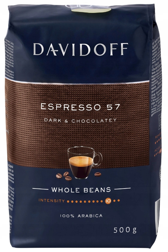 Davidoff 57 Espresso Dark & Chocolatey ziarno 500g