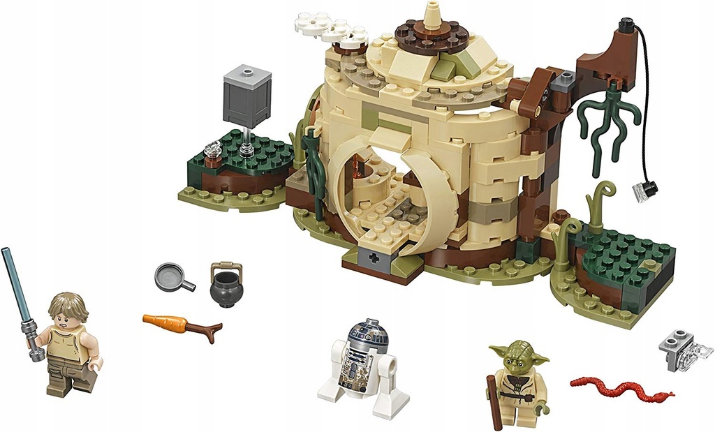 Lego Star Wars 75208 Chatka Yody Gwiezdne Wojny 8826692975
