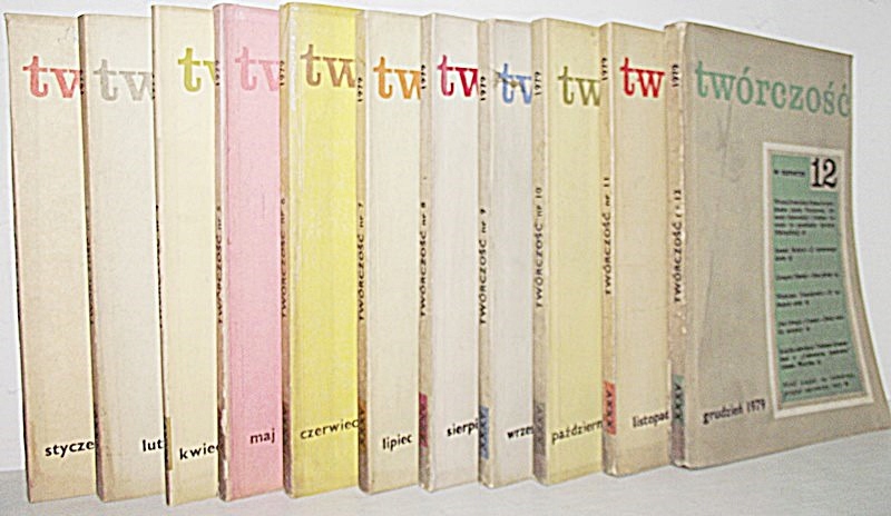 TWÓRCZOŚĆ miesięcznik numer 1-2 i 4-12 z 1979 roku