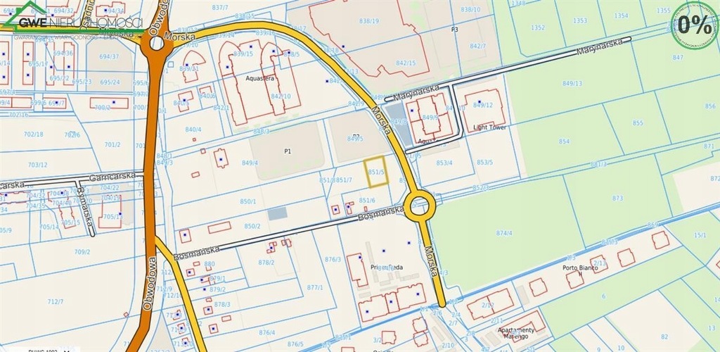 Działka, Reda, Wejherowski (pow.), 968 m²