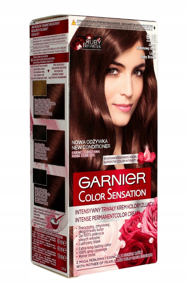 Garnier Color Sensation 6.15 Jasny Rubinowy Brąz