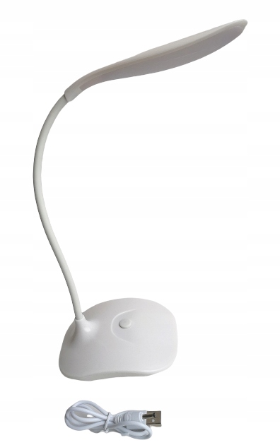 Lampka LED na kabel USB lub baterię BIAŁA
