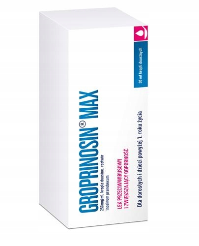 Groprinosin Max 250mg/ml, 30ml lek przeciwwirusowy
