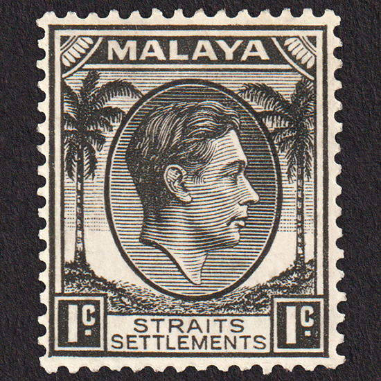Malaje Straits Settlements Jerzy VI 1c MXVLH* 1938