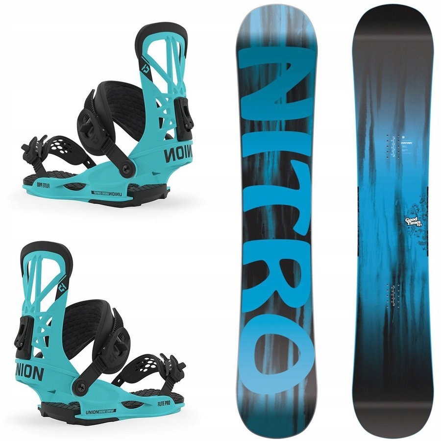 ZESTAW: snowboard NITRO Good Times 157cm +wiązania