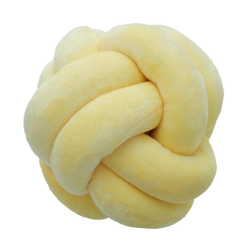 Knot Ball Plush Throw Pillow Cute Toy Gift Home Bed Room Couch Decor Yellow