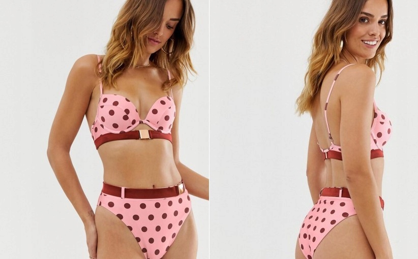 P6L066 RIVER ISLAND__NT6 DÓŁ OD BIKINI GROSZKI__M