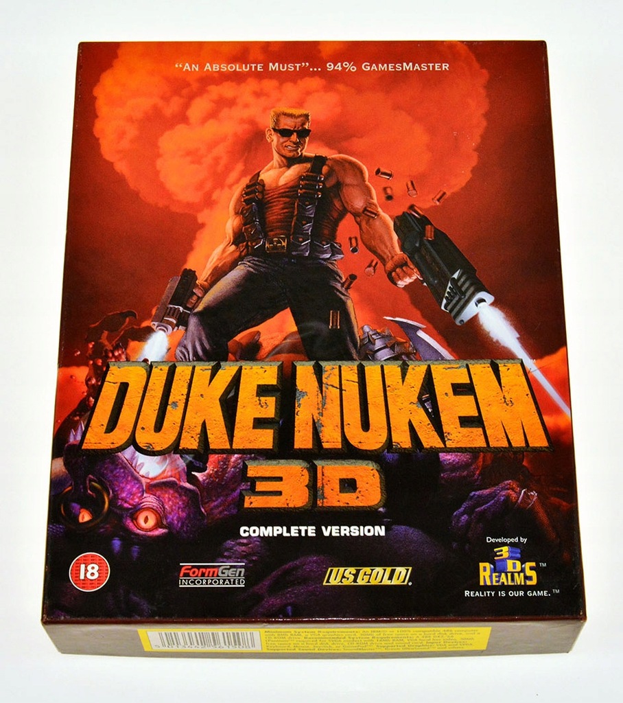 DUKE NUKEM 3D - duży box, 1-wydanie 3D Realms 1996