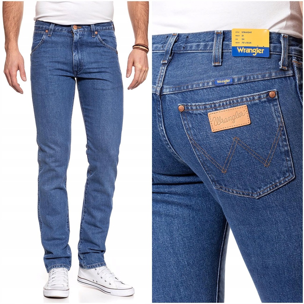 WRANGLER STRAIGHT MĘSKIE SPODNIE JEANSOWE W30 L32