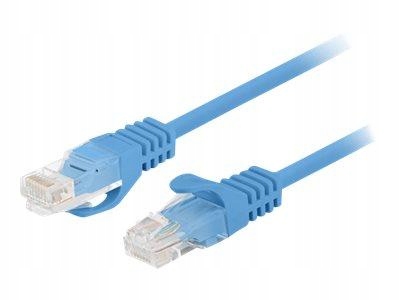 LANBERG Patchcord Cat.6 UTP 0.25m blue 10-pack