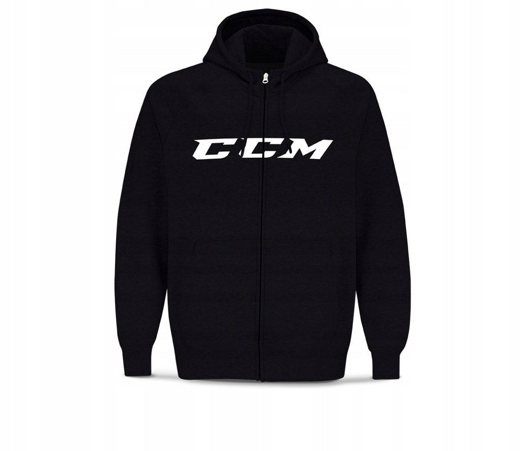 Bluza z kapturem CCM Full Zip CVC - XL, Czarna