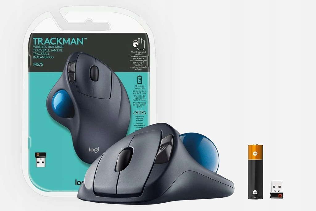 Купить БЕСПРОВОДНОЙ ТРЕКБОЛ LOGITECH M570 NANO 2,4 ГГц: отзывы, фото, характеристики в интерне-магазине Aredi.ru