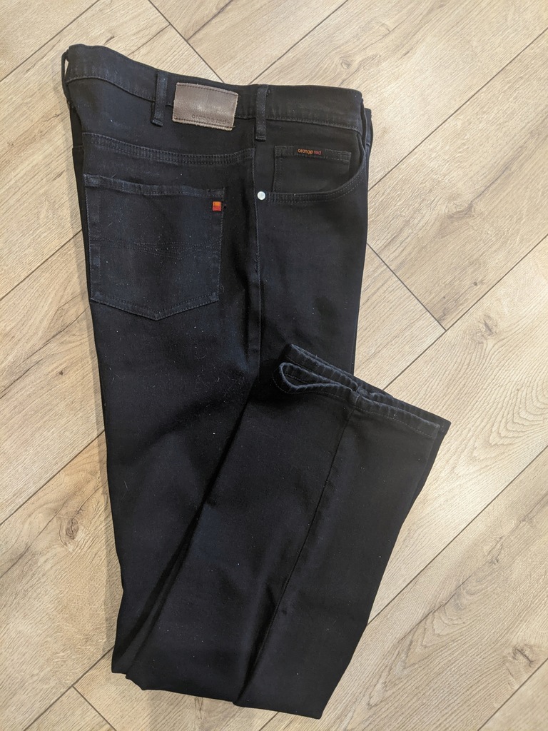 Spodnie męskie 38/34 super 2XL elastyczne jeans Orange pas98