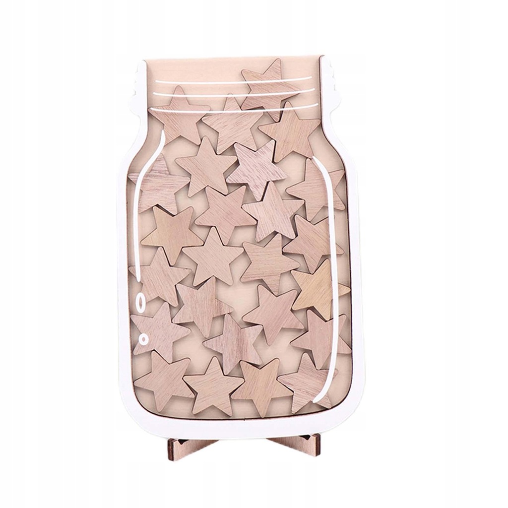 Drewniany słoik nagrody motywacyjnej