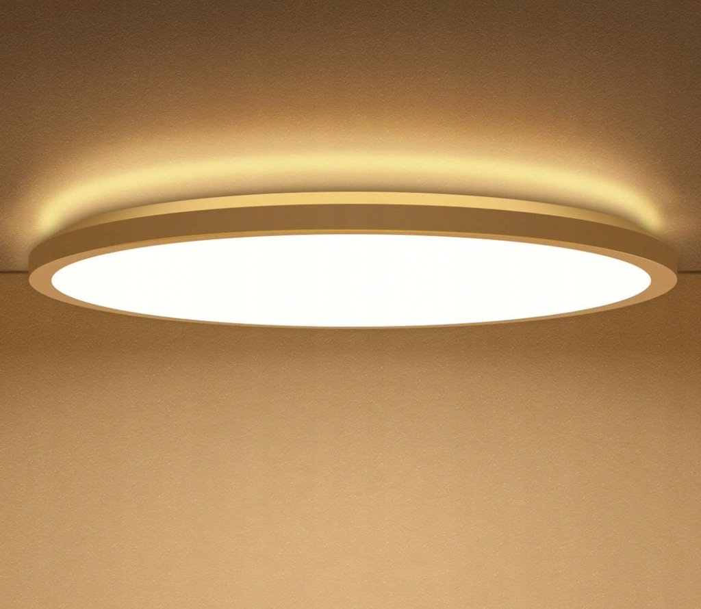 LIGHTNUM Lampa sufitowa LED płaska, 18W 1600LM