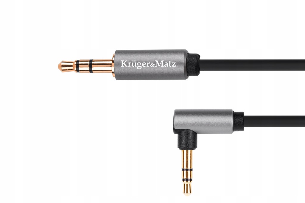 KABEL PRZEWÓD AUX MINI JACK 3.5MM WTYK KĄTOWY 1.8M