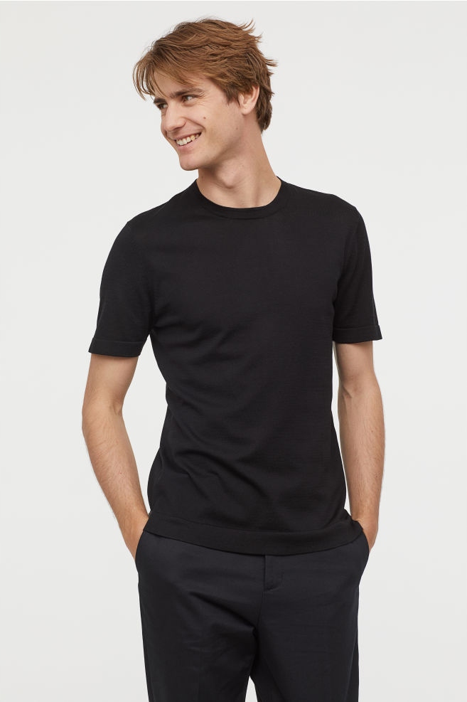 T-shirt H&M jedwab