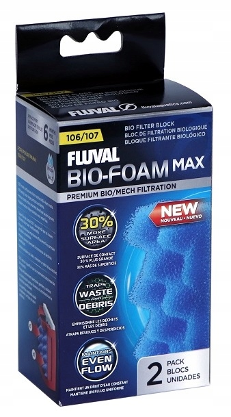 Gąbka Bio-Foam Max Fluval 106/107 - 2 szt