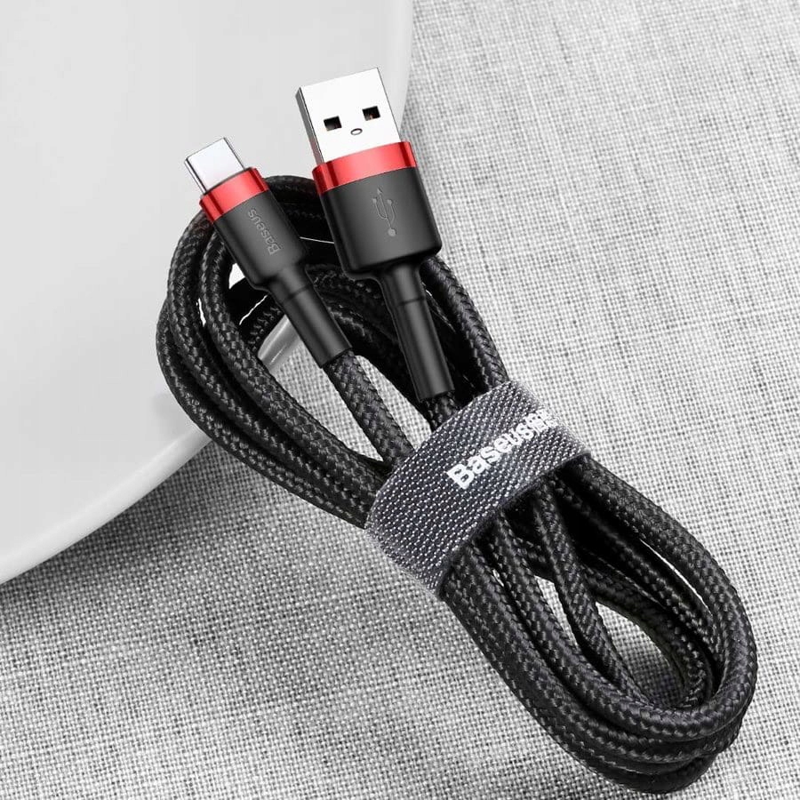 Купить Кабель Baseus Cafule USB-A — USB-C, 2А, 2М, QC3.0: отзывы, фото, характеристики в интерне-магазине Aredi.ru